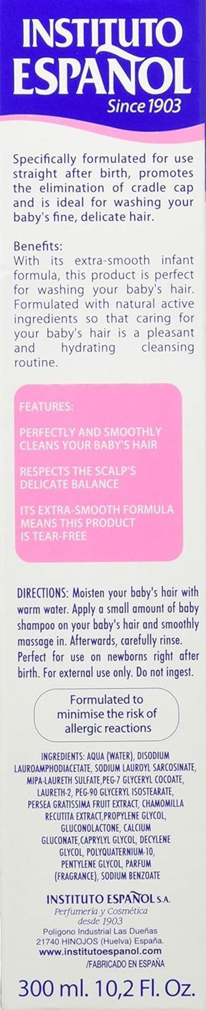 Champu Extra Suave Baby Line - 300 Ml. Børn - Bad og Hudpleje Naty Shop