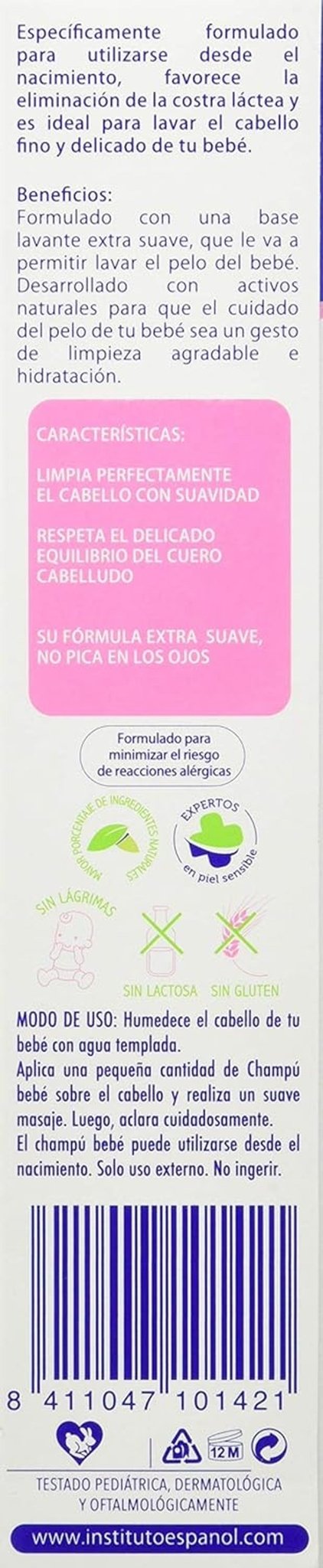 Champu Extra Suave Baby Line - 300 Ml. Børn - Bad og Hudpleje Naty Shop