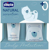 CHICCO NATURAL SENSATION - SÆT 2: 1 SHAMPOO OG BAD - IKKE-TØRRENDE 200 ML, 1 4I1 CHANGE CREAM 100 ML Børn - Bad og hudpleje Naty Shop Standard titel