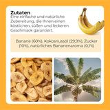 Bananchips 1 kg | Sprøde skiver bananchips med tørret frugt | sund snack med en lækker smag | Naty Shop dehydrerede produkter