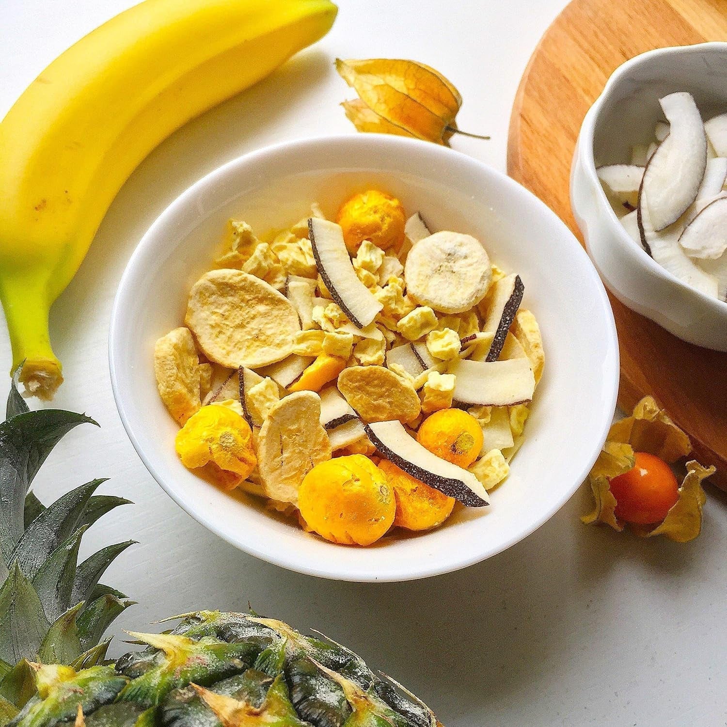 myfruits bananchips (bananskiver), frysetørret, 100g, uden tilsætningsstoffer, 100% bananer, frysetørret frugt uden tilsat sukker Dehydrerede produkter Naty Shop