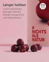 Frysetørrede bitre kirsebær BUAH® | Hele bitre kirsebær som snack eller til mysli | Ideel erstatning for slik | Vegansk og uden tilsat sukker | 135 g Naty Shop dehydrerede produkter