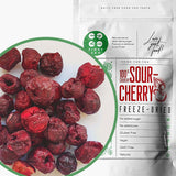 Freeze-dried cherries | Dried sour cherries | Frysetørrede frugter | Frysetørret tørret frugt | Frysetørrede frugter Tørrede kirsebær | Pelsmoothie Frysetørret frugt (90 g) Tørrede produkter Naty Shop 90 G (1 pakke)
