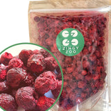 Freeze-dried cherries | Dried sour cherries | Frysetørrede frugter | Frysetørret tørret frugt | Frysetørrede frugter Tørrede kirsebær | Pelssmoothie Frysetørret frugt (90g) Tørrede produkter Naty Shop 300 G (1 pakke)