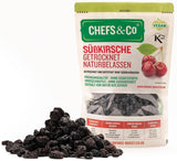 TØRREDE KIRSEBÆR (IKKE TØRREDE) -750g | tørrede søde kirsebær uden gruber | 100% naturlig | premium kvalitet | ingen tilsætningsstoffer, ingen svovl og ingen sukker Naty Shop dehydrerede produkter