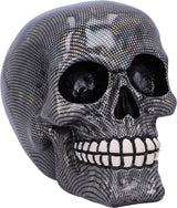 Holografisk sølv fiskenet kranie Sølv holografisk fiskenet kranie Ornament Sølv 16,5 cm Statuetter & skulpturer Naty Shop Standard titel