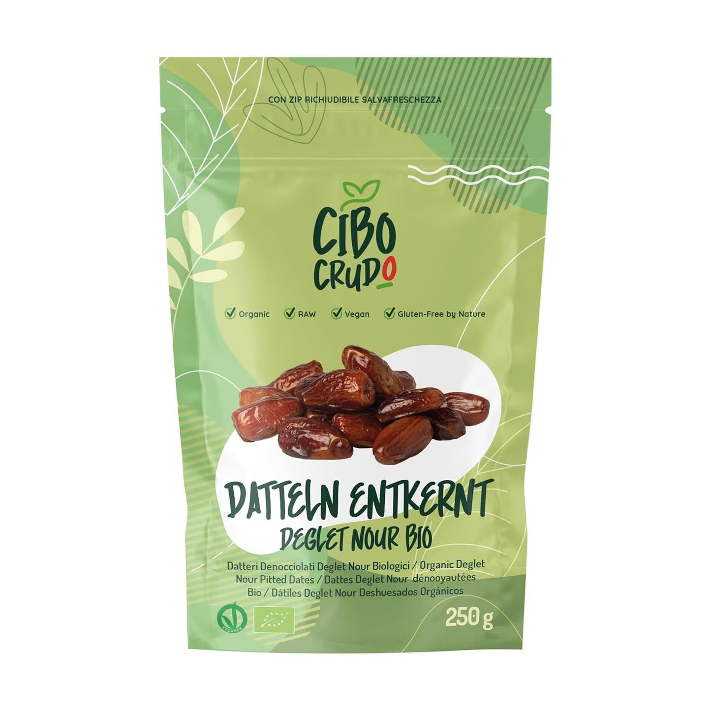 Deglet Nour Bio dadler uden frø - 500g. Naturlige økologiske Deglet Nour tørrede dadler. Tørrede dadler. Dehydrerede produkter Naty Shop 250G Date Deglet