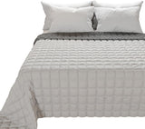 PETTI Artigiani Italiani - Enkeltsengsbetræk, dobbeltsidet betræk, springbetræk, midnatsblå, hvid, 100% Made in Italy Dyner og dyner Naty Shop Grey Seng størrelse 180 (260 X270 Cm)