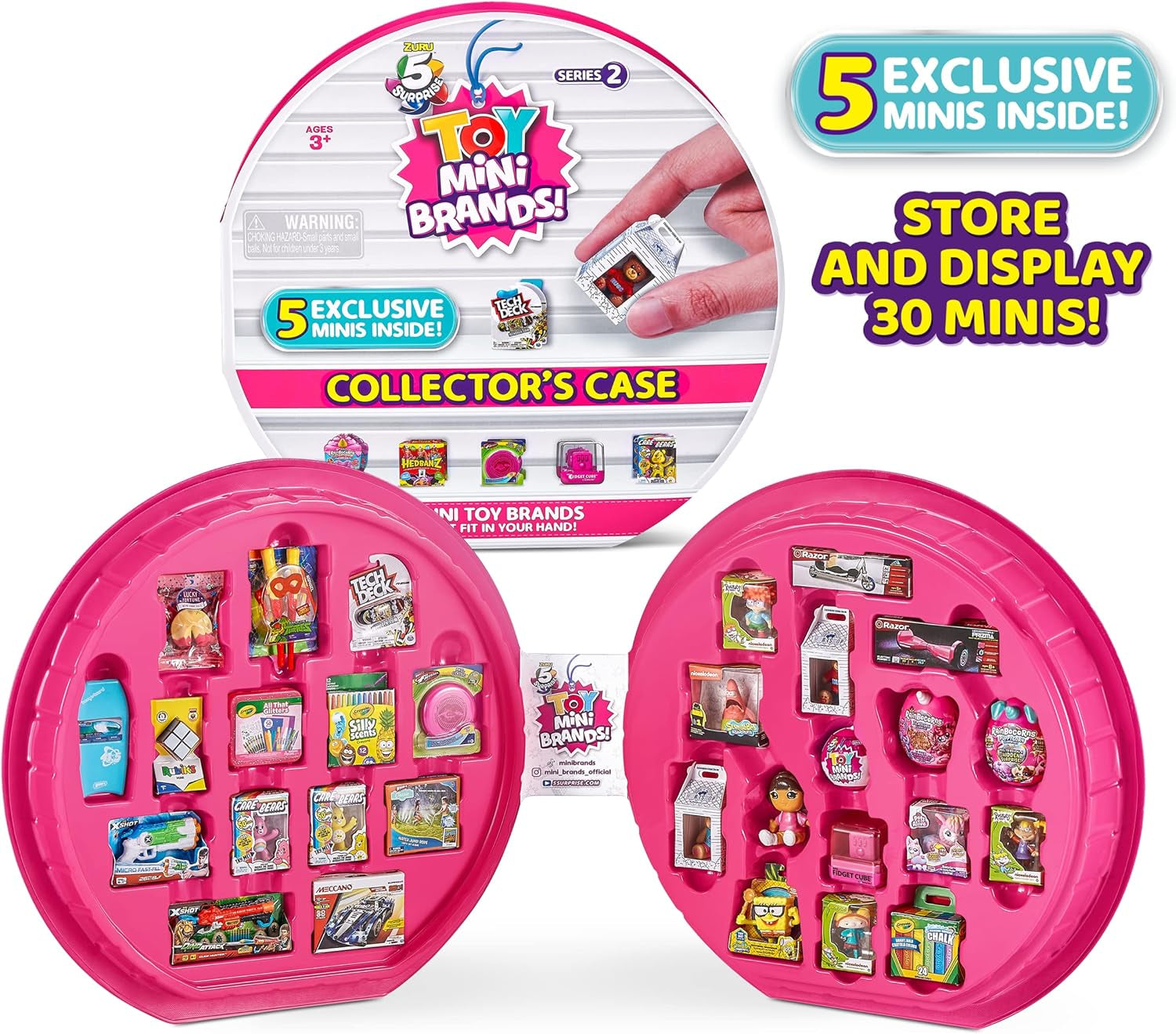 5 Surprise Toy Mini Brands Series 2 Collection Folder og 3 Surprise-kapsler fra ZURU Actionfigurer Naty Shop