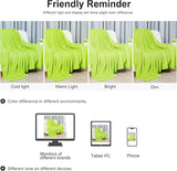 Sourcing Map Hyggeligt tæppe sengetæppe Blødt & varmt fleece tæppe som sofa tæppe Sofa tæppe Stue og kæletæppe Uld tæppe blødt fløjl plys æblegrøn 150X200Cm Senge og tæpper uxcell
