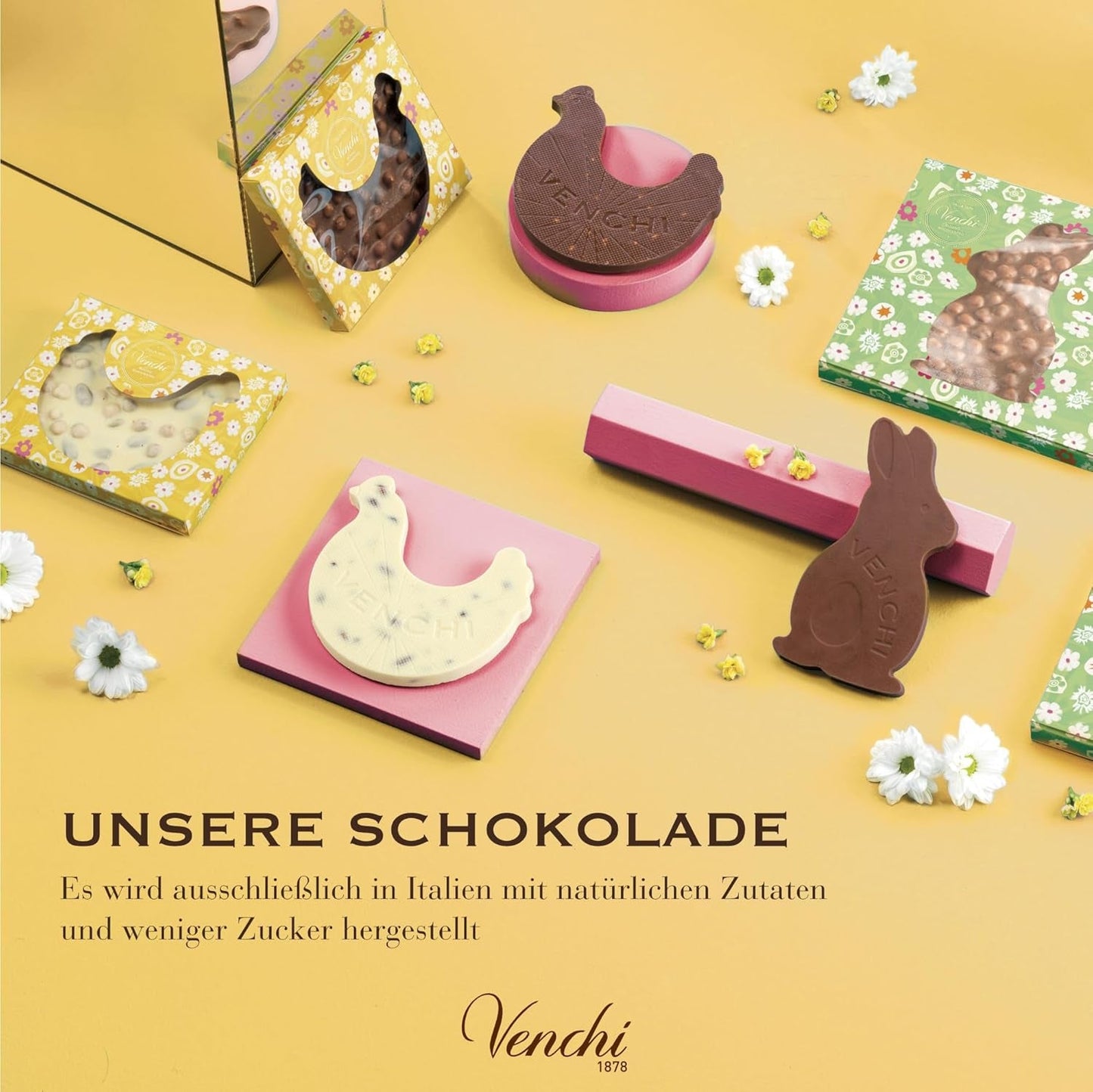Venchi - Chokoladeæg, pistaciesmag, med hel pistacie, med overraskelse, glutenfri, 500g, påskekollektion, gaveidé