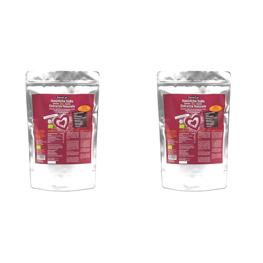 Zerocal - Økologisk Erythritol 1 kg sødemidler Naty Shop 2 x 1 kg