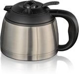 Cloer 5009 Hold Warm Filter Espressomaskine til op til 8 kopper 800W med isoleret rustfri stålkaraffel 1x4 filterkop Sort