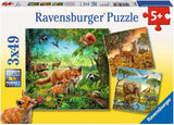 Ravensburger Puslespil til børn - 09330 Jordens Dyr - Puslespil for børn fra 5 år, med 3X49 brikker Puslespil Naty Shop Fotografic