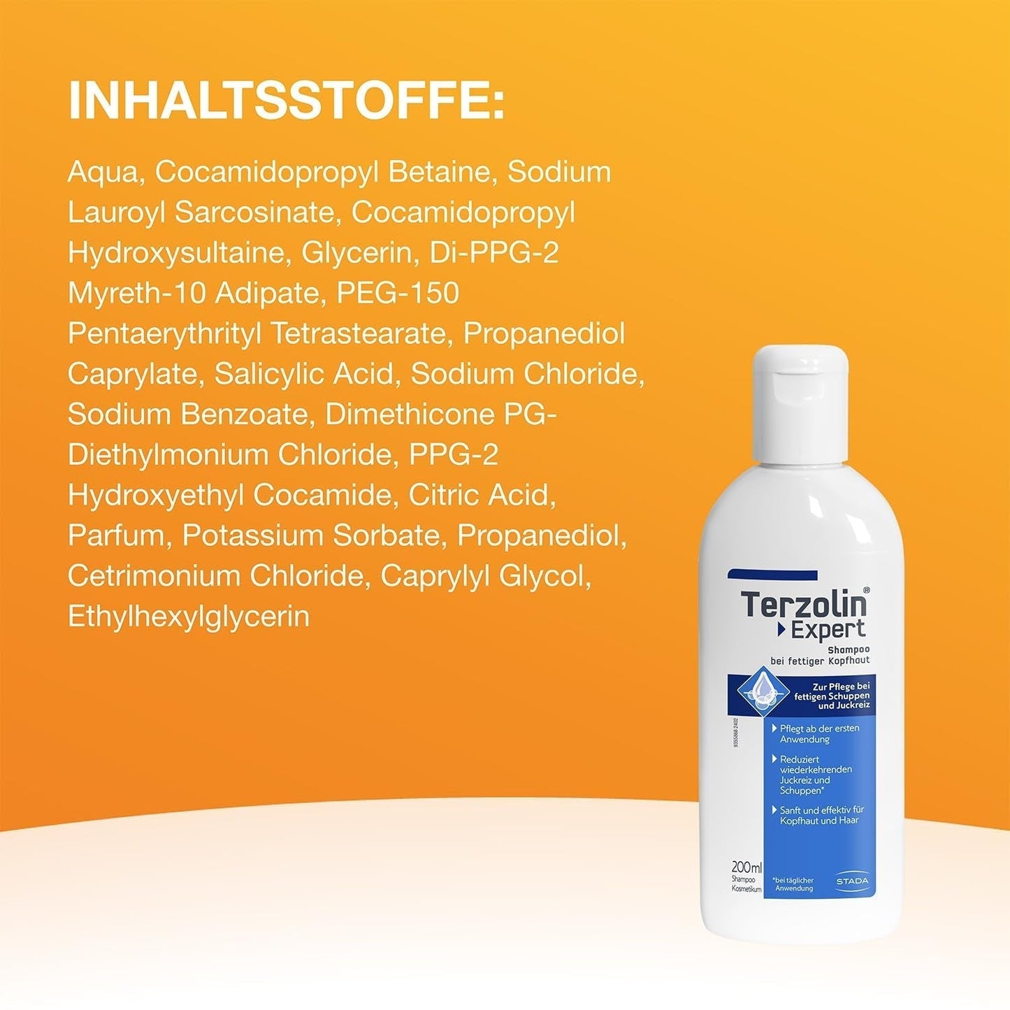 Terzolin Expert Shampoo til fedtet hovedbund og hår, anti-skæl, 200 ml brusebad og bad Terzolin