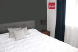Quilt Aerelle Blue 200 X 200 Cm - Økologiske dyner og dyner Naty Shop