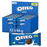 OREO Original - Sprøde småkager med kakao og lækkert flødefyld med vaniljesmag - 32 x 44g