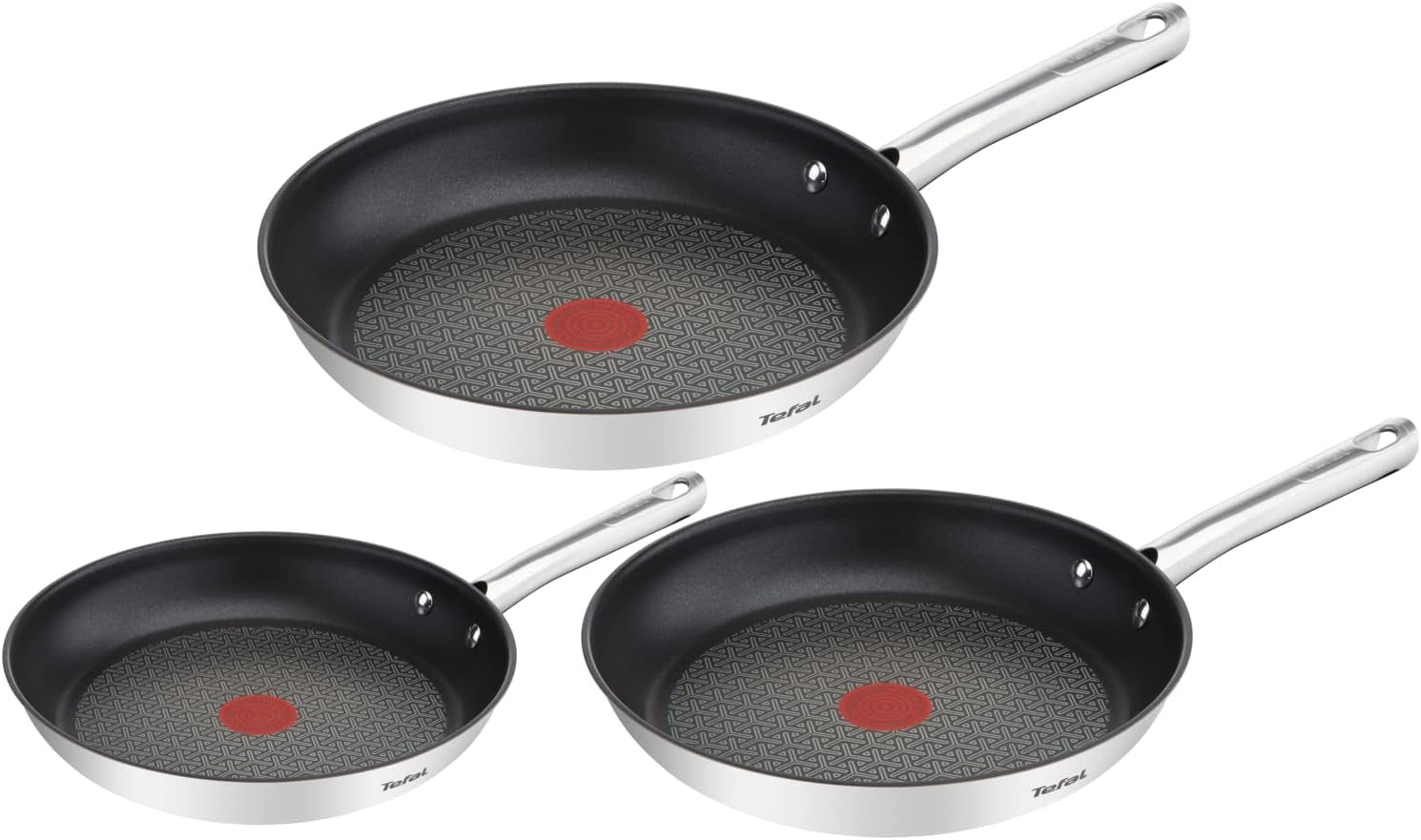 TEFAL DUETTO Pandesæt 3 styk 20/24/28 cm, induktion Gryder og pander Naty Shop Standardtitel