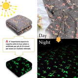 Kanguru Glow Sengetæppe Glow in the Dark Tæppe Sommerfugletæppe Blødt Tæppe 130X150Cm Luminous Sofa Sengetæppe. Glow in the Dark børnetæppe, grå senge og tæpper Besuche den Kanguru-Store