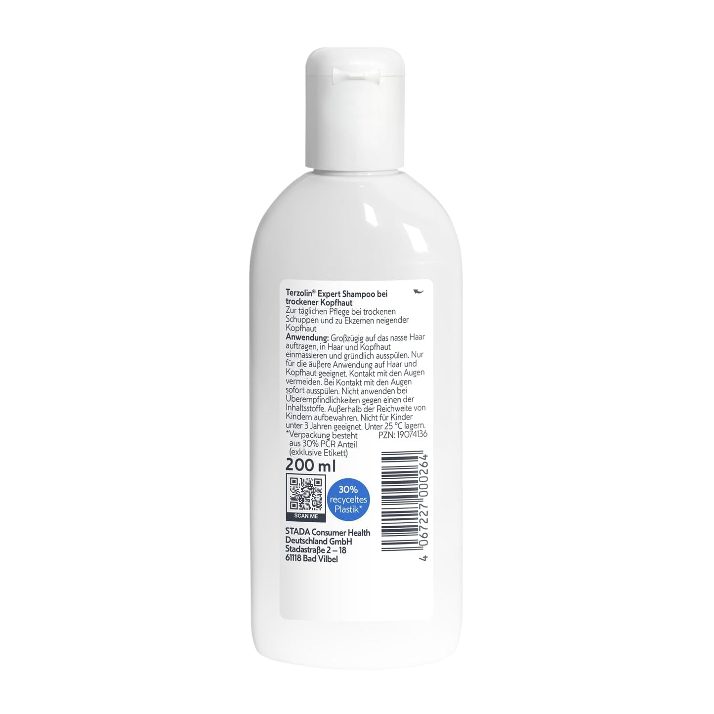 Terzolin Expert Shampoo til fedtet hovedbund og hår, anti-skæl, 200 ml brusebad og bad Terzolin