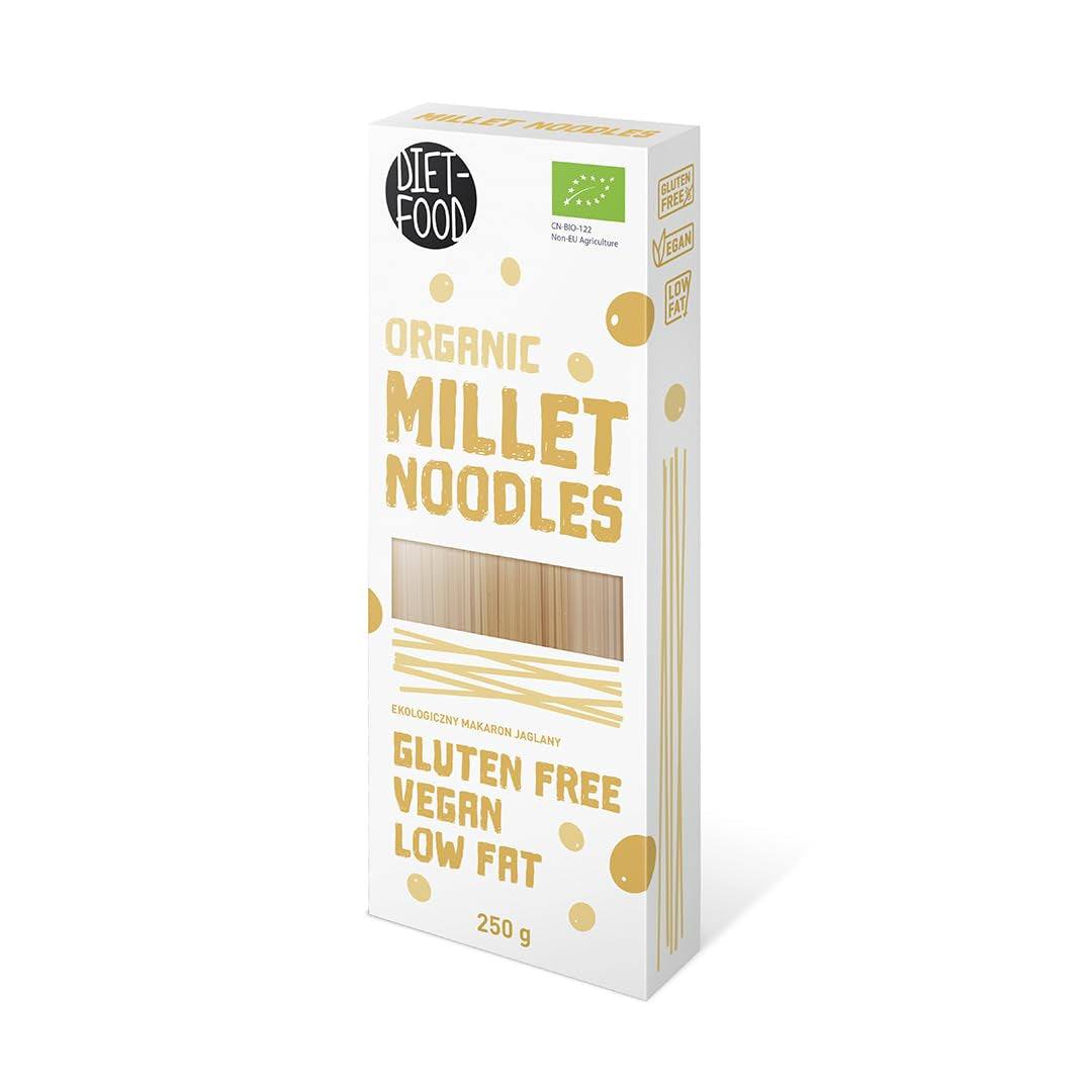 DIET-MAD Bio Buchweizen Soba Nudeln Lebensmittel Pasta Vegan Glutenfreie Lactosefrei Sojafrei Nudeln for Vegetarier og Veganer 250 Gramm