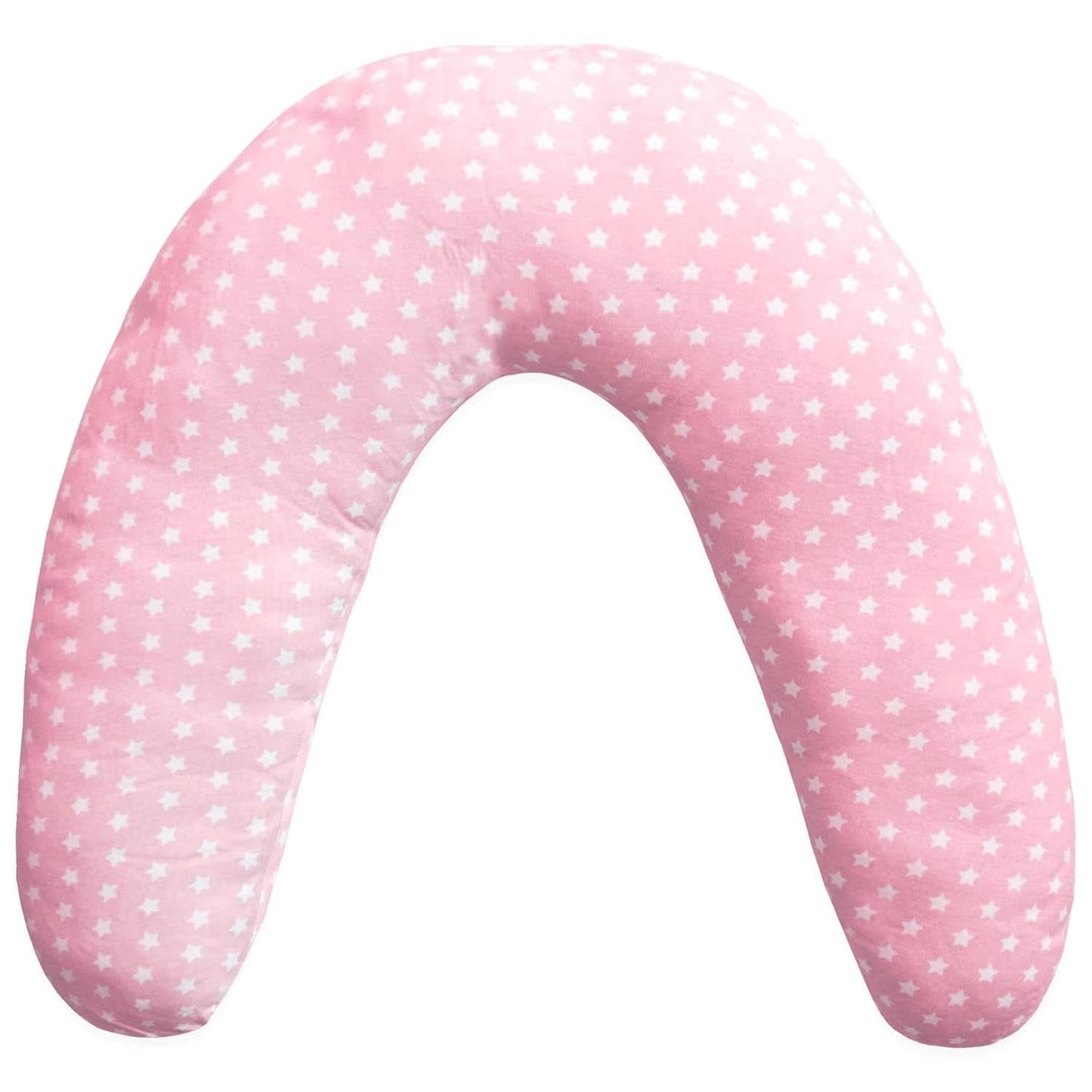Ammepude til nyfødte, XL, 100% bomuldsbetræk, aftageligt og vaskbart, Polyesterfyld, Stjernemønster Tilbehør Mad og pleje Bebe Naty Shop Pink XL