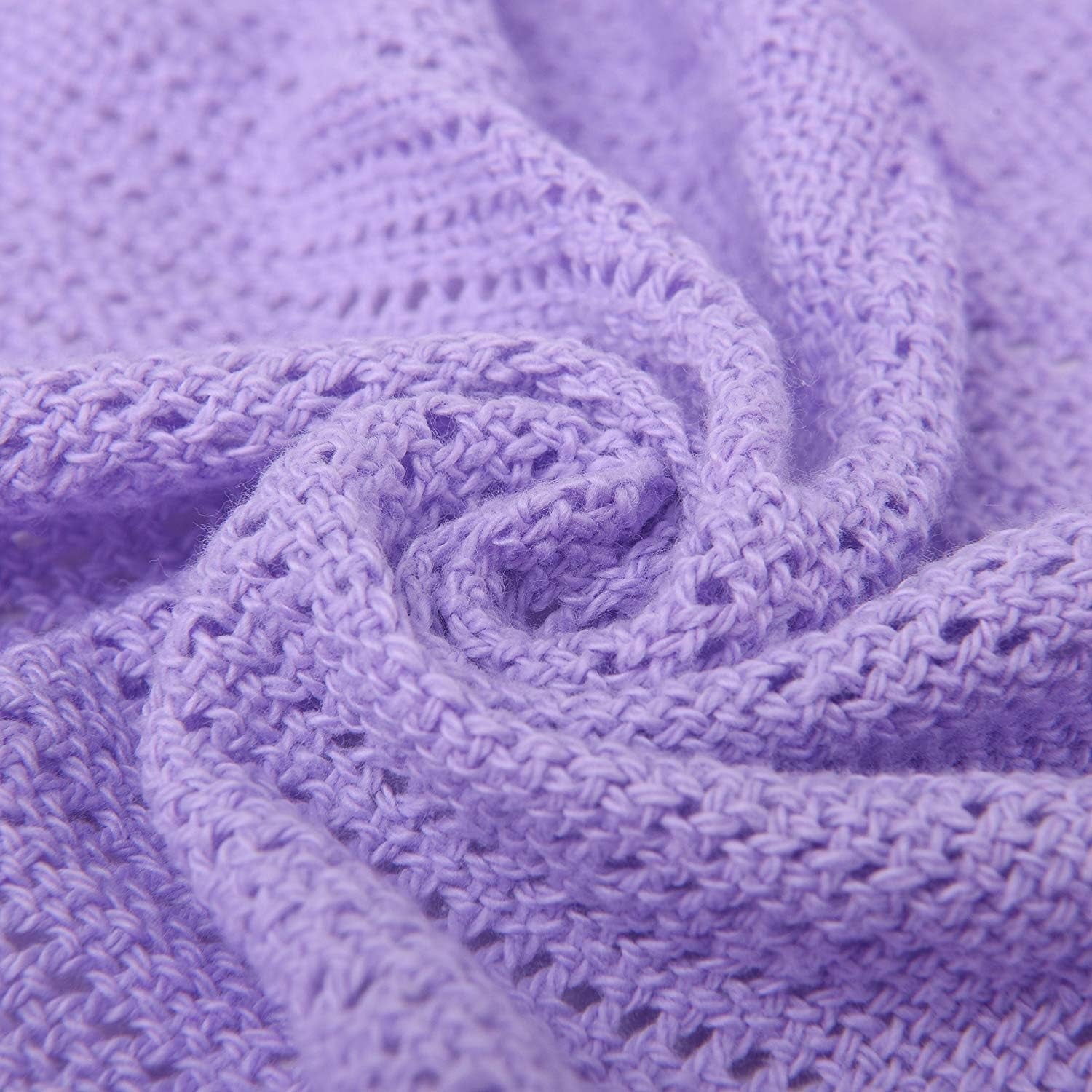 Familiesengetøj Pink Dobbeltseng Cellulært tæppe Bomuld Vendbart Stort sengetæppe Letvægts termisk blødt Traditionelt cellulært tæppe 230 X 230 Cm dyner og dyner Naty Shop Violet enkeltseng (180X230Cm)