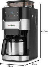 GASTROBACK Grind & Brew Pro termisk espressomaskine, sølv, sort