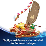 LEGO Ç€ Disney Moana 2: Moana's Adventure Raft - Legetøjsbåd med sejl, aftageligt dæk, lejrbål og 3 minidukker inklusive Loto og Moni - Gave til piger på 6+ og fans - 43270 Byggesæt Beuche den LEGO-Store