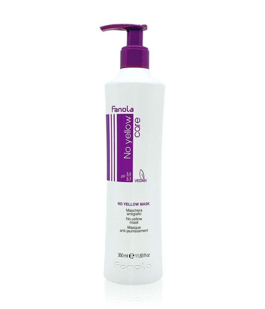 Fanola No Yellow Mask - plejebehandling, 1 liter Naty Shop Hair Mask 350 Ml (1 pakke)