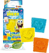 INKEE SpongeBob Surprise Kids Badebomb SvampeBob Firkant Samleobjekt 80 Grams Naty Shop Sæt med 3 SpongeBob Badebomber