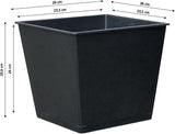 Dehner universalgryde, plastik, sort, 30 x 26 x 26 cm