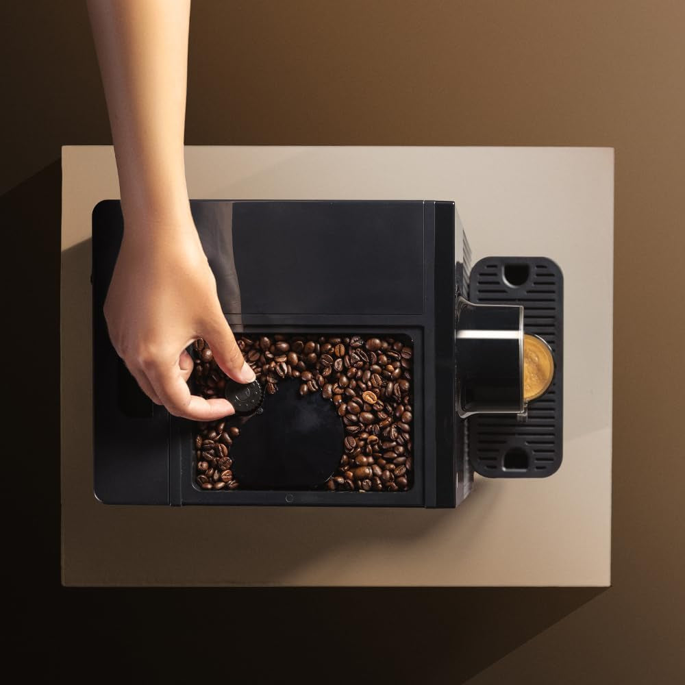 Cecotec Cremmaet Cube kompakt espressomaskine, 1350 W, pressesystem 10 g, præ-infusionssystem, 19 bar, termobloksystem, 5 slibeindstillinger, touch kontrolpanel