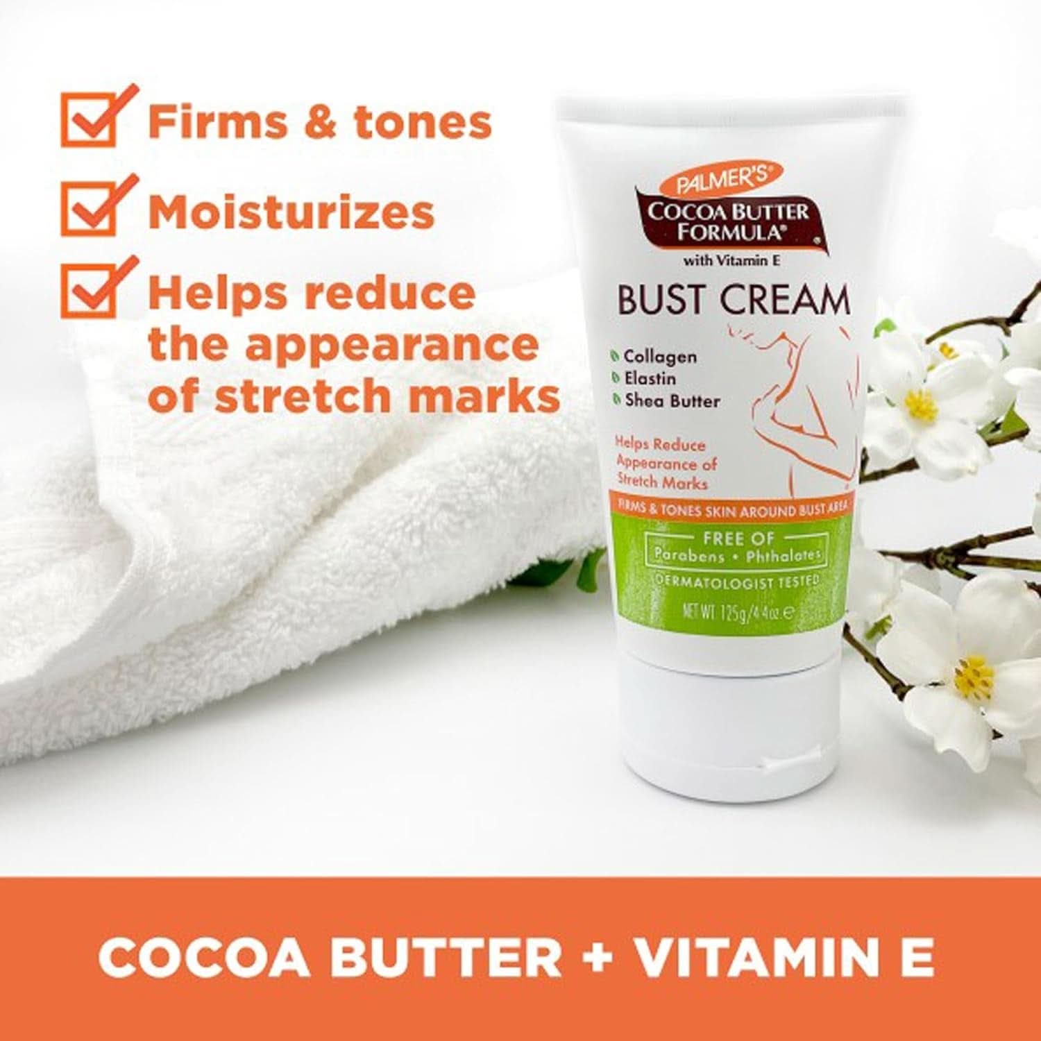 Palmer's Pregnancy Cocoa Butter, cremen til at genoprette barmen efter fødslen Kosmetik og skønhed Naty Shop