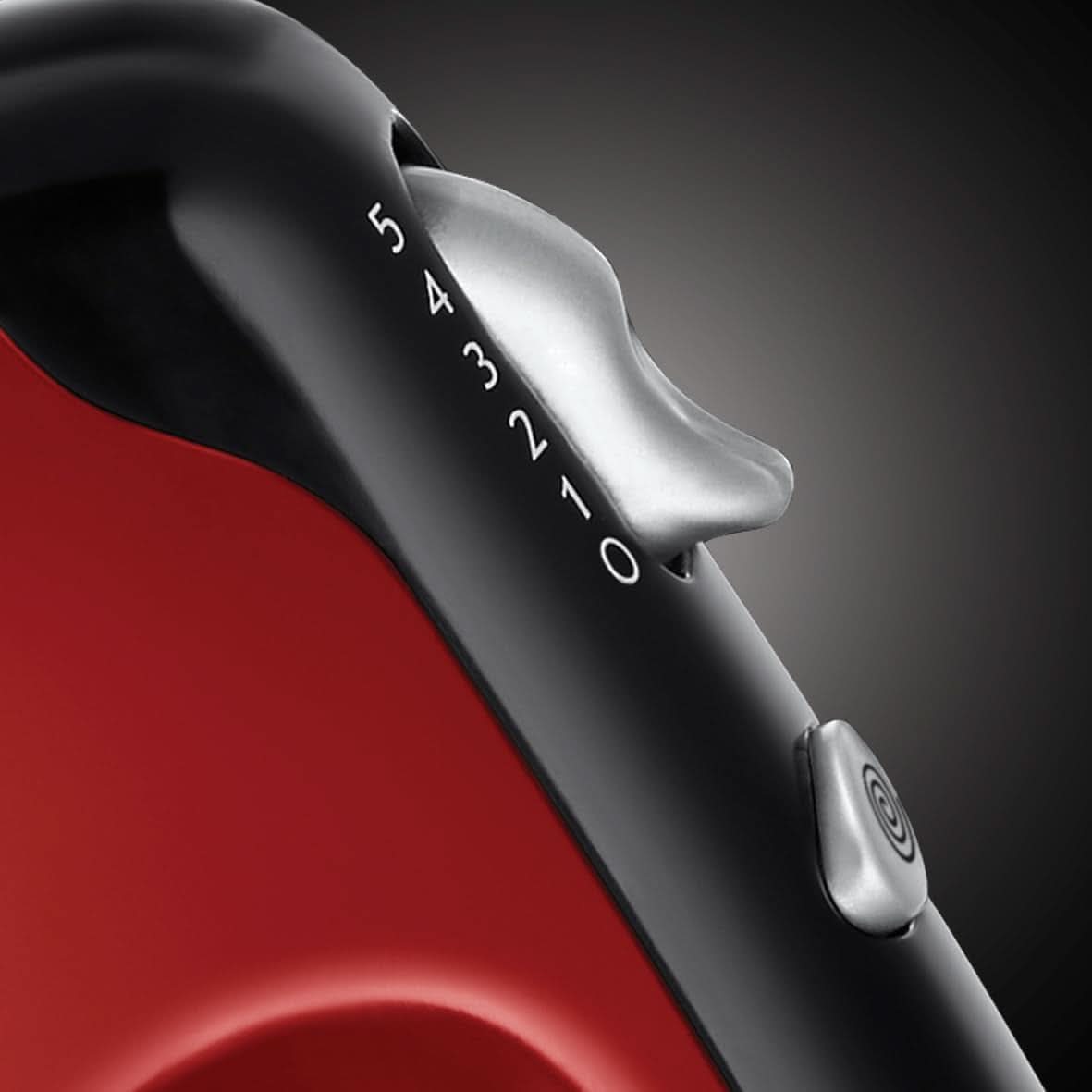 Russell Hobbs Håndmixer [Handrührgerät] Desire Rot (5 Geschwindigkeitsstufen+Turbofunktion, 2 Spülmaschinengeeignete Rührbesen & Knethaken, Auswurftaste, Aufrechte Parkposition) Håndrührer 24670-56 Kitchen Naty Shop