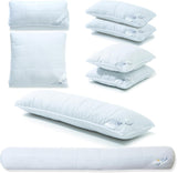 Sidesovepude 40 X 145 Cm lynlås lukning ammepude 1500G Klimastyring Oeko-Tex Standard puder Naty Shop