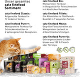 Vådfoder til katte Catz Finefood Purrrr Heste Monoprotein no. 123, til katte med følsom fordøjelse, 70% kødindhold, 6 æsker x 400 g