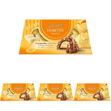 Lindt Chokolade | FIORETTO Zabaione gavesæt | 138g | 6 mælkechokoladepraliner med Zabaione-trøffelfyld og sprød topping, indeholdende alkohol | Chokolade gave