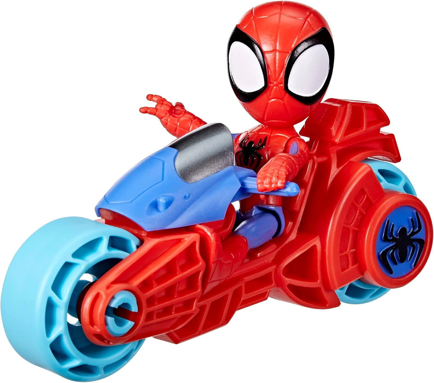 SPIDEY og HANS FANTASTISKE VENNER Marvel Spidey Motorcykelfigurlegetøj til drenge og piger fra 3 år og opefter Actionfigurer Naty Shop