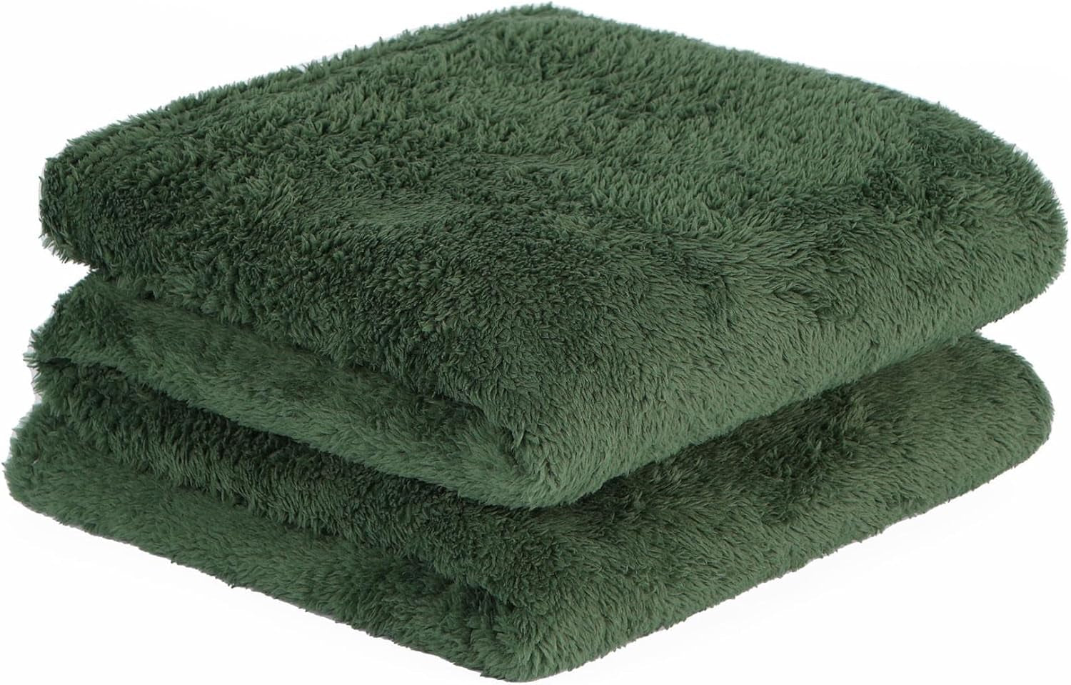 Brentford's Teddy Fleece Tæppe Stort Plys Super Blødt Varm Sovesofa Sengetæppe Sort - 150 X 200 Cm Senge og tæpper Besuche den Brentfords-Store Skovgrøn 150 X 200 Cm