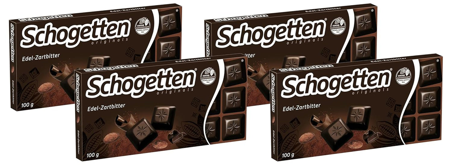 Schogetten mørk chokolade (50% kakao), 100 g