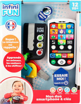 My Duo High-Tech Phone + Key - En meget realistisk telefon og nøgle. - Legetøj til flere læringsprojekter fra 12 måneder Bebe Naty Shop Toys Standard titel