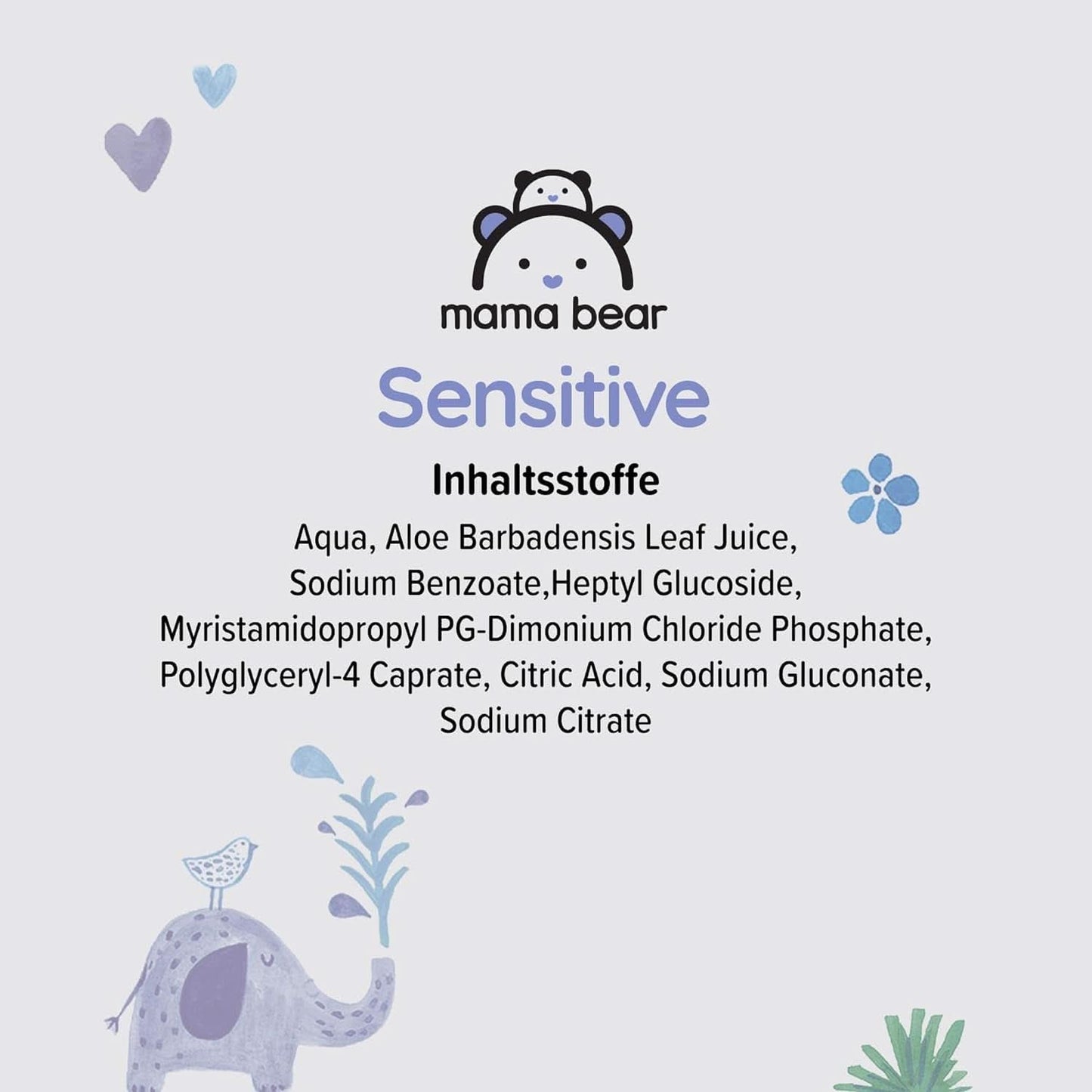 Naty Shop Mama Bear Sensitive Baby Wipes uparfumerede