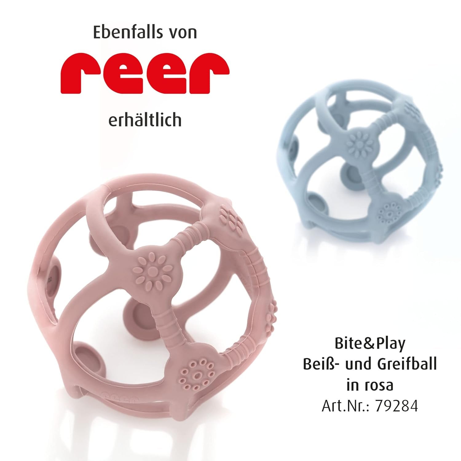 Reer Bite&Play Baby-biderbold og -fanger, bidering og legetøj til småbørn, fantastisk gave