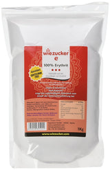 Erythritol, 1Er pakke (1 X 1 kg) 1000 gram sødemidler Naty Shop Single