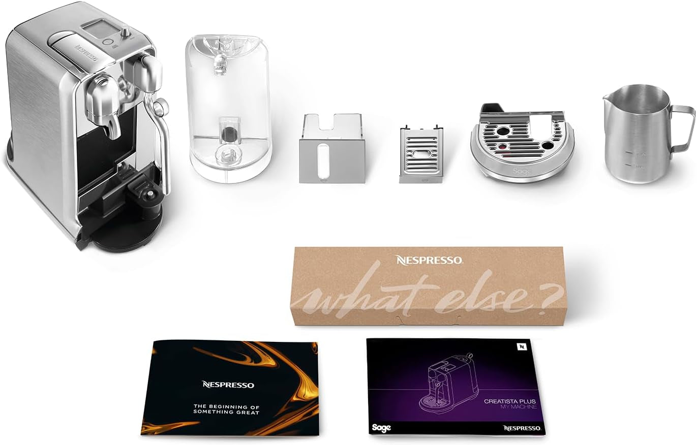 Sage Nespresso SNE800BSS Creatista Plus kapsel espressomaskine, børstet rustfrit stål
