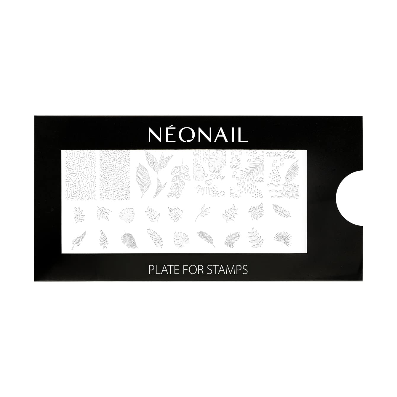 NÉONAIL Nagel Stempel Mit Schaber - Nägel Selber Machen - Nail Art Stempel - Nageldesign Für Nagel Schablone - French Nails Stempel - Silikon Nagelstempel