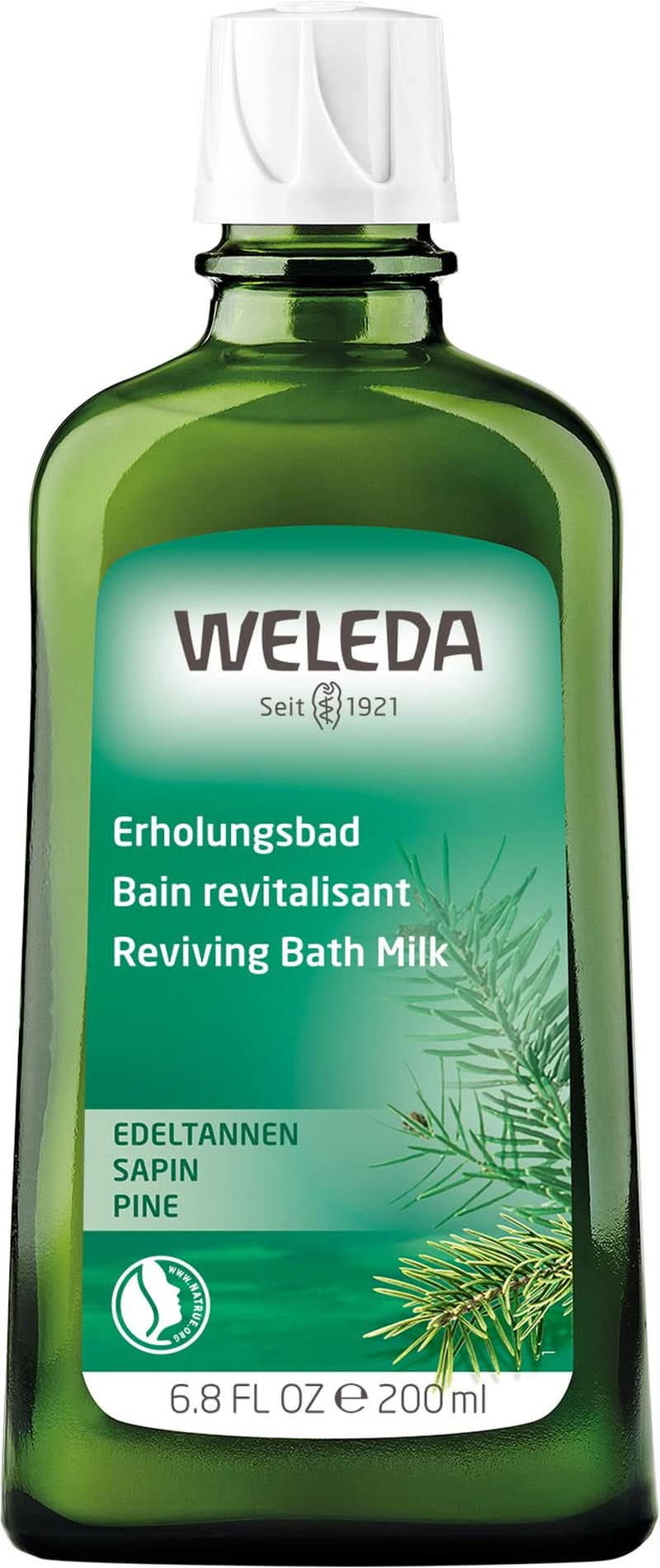 WELEDA, naturkosmetik Økologisk badeessens med æteriske olier af gran og sølvgran til afslapning og pleje, badetilsætning til indre styrke, 200 ml Brusebad og bad Naty Shop