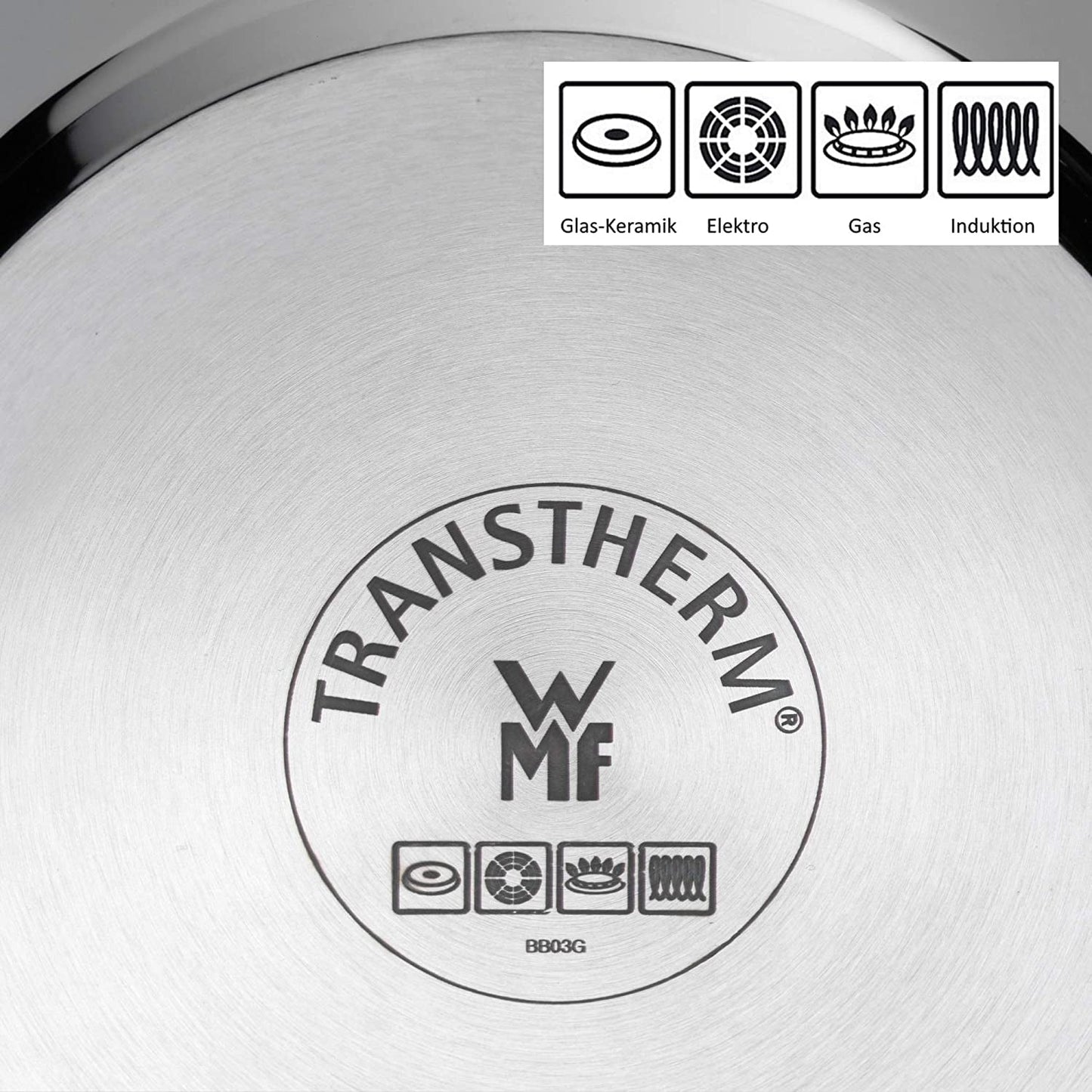 WMF Profi serverings-/stegepande 28 cm induktion, Cromargan rustfri stålpande, udækket Gryder og pander Naty Shop