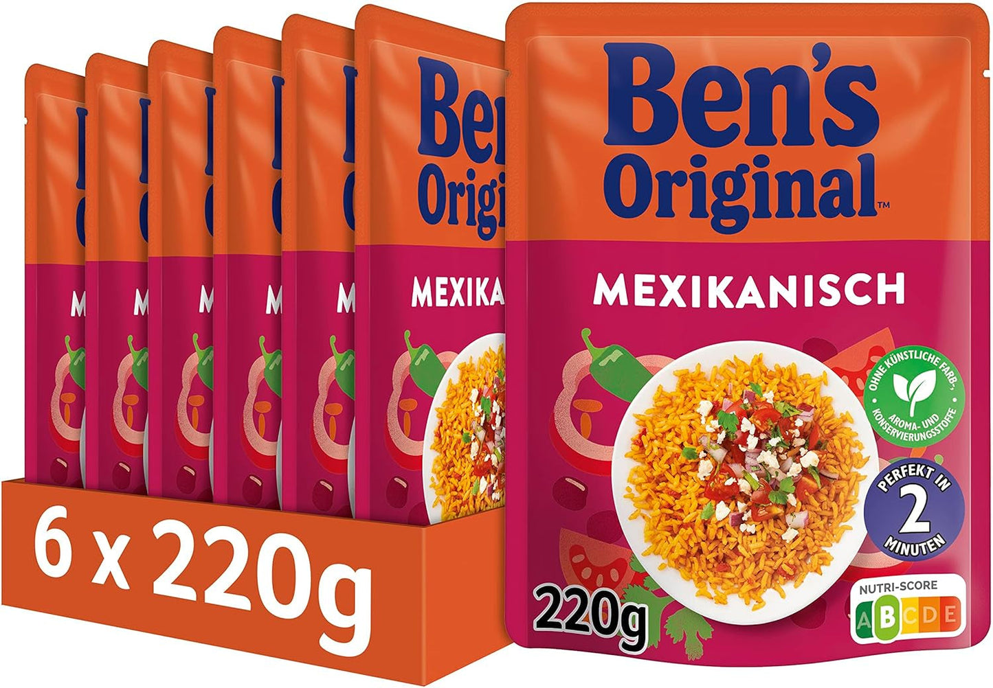 BEN'S ORIGINAL™ mexicanske ekspresris 6 x 220 g